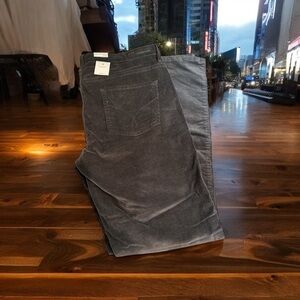 Calvin Klein new with tags gray corduroy slim straight size‎ 14,